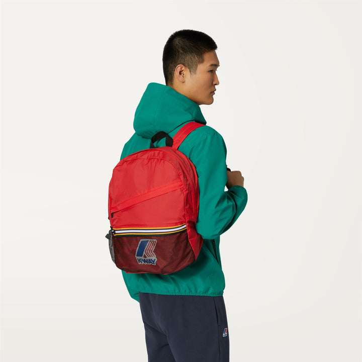 Bags Unisex Le Vrai 3.0 Francois Backpack RED Detail (jpg Rgb)			