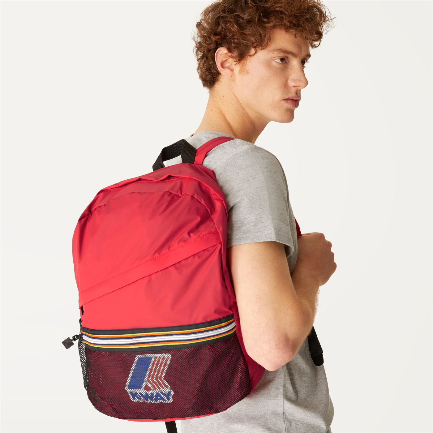 Bags Unisex Le Vrai 3.0 Francois Backpack RED Detail Double				