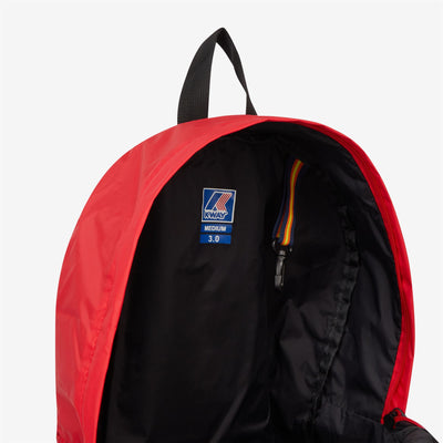 Bags Unisex Le Vrai 3.0 Francois Backpack RED Dressed Side (jpg Rgb)		