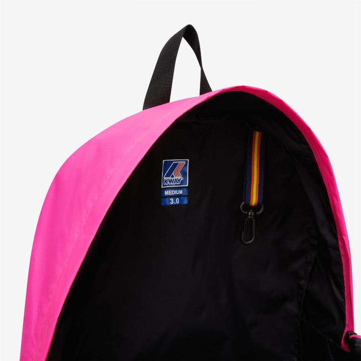 Bags Unisex Le Vrai 3.0 Francois Backpack PINK INTENSE Dressed Side (jpg Rgb)		