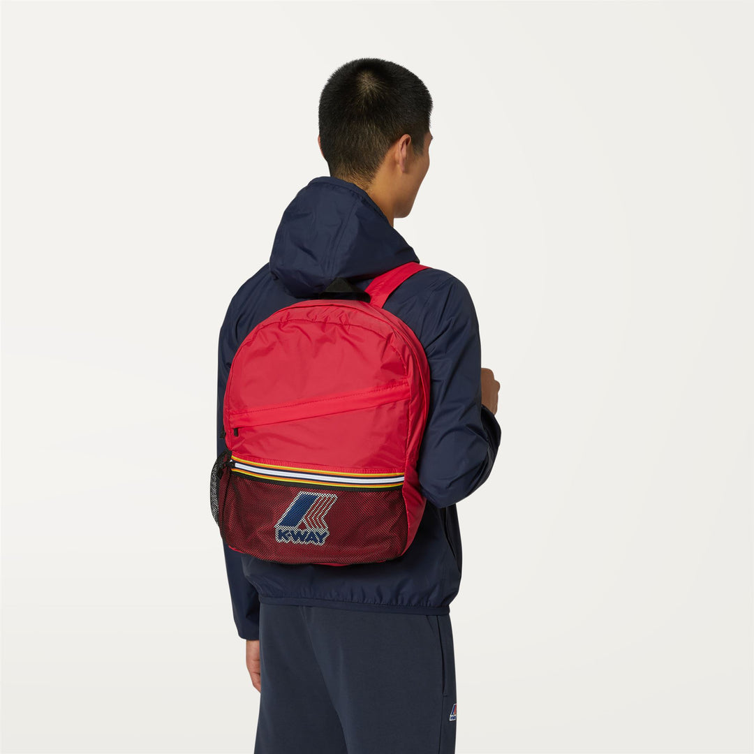 Bags Unisex Le Vrai 3.0 Francois Backpack RED BERRY Detail (jpg Rgb)			