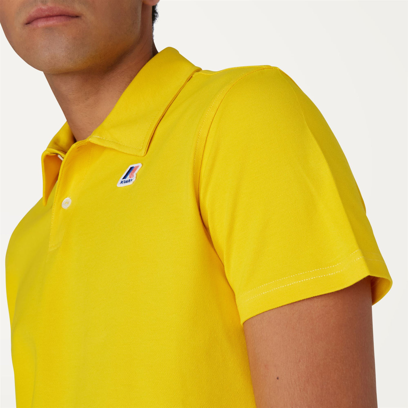 Polo Shirts Man GREGOIRE TAPE Polo YELLOW OLD Detail Double				