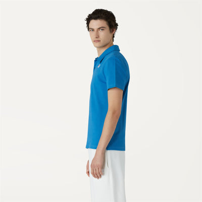 Polo Shirts Man GREGOIRE TAPE Polo BLUE AVIO Detail (jpg Rgb)			