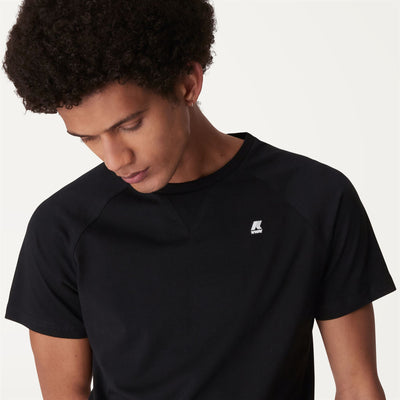 T-ShirtsTop Man EDWING T-Shirt BLACK PURE Detail Double				