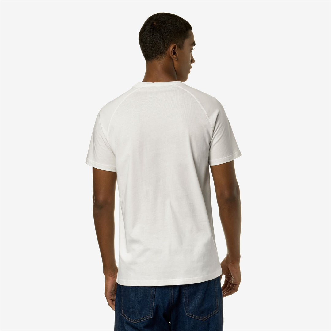T-ShirtsTop Man EDWING T-Shirt WHITE GARDENIA Dressed Front Double		