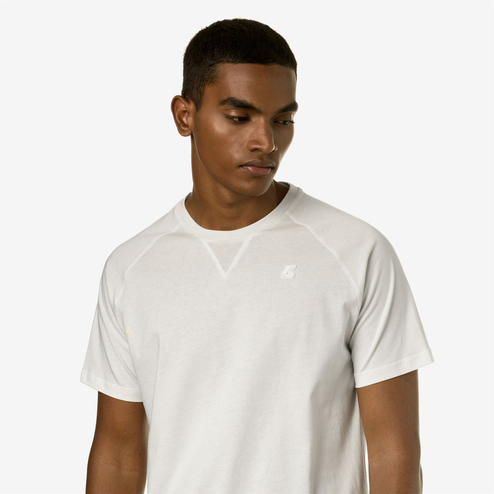 T-ShirtsTop Man EDWING T-Shirt WHITE GARDENIA Detail Double				