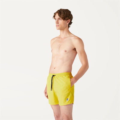 Bathing Suits Man LE VRAI Olivier Swimming Trunk YELLOW LEMON Detail (jpg Rgb)			