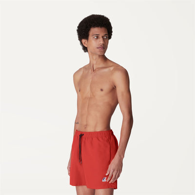 Bathing Suits Man LE VRAI Olivier Swimming Trunk RED PAPAVERO Detail (jpg Rgb)			