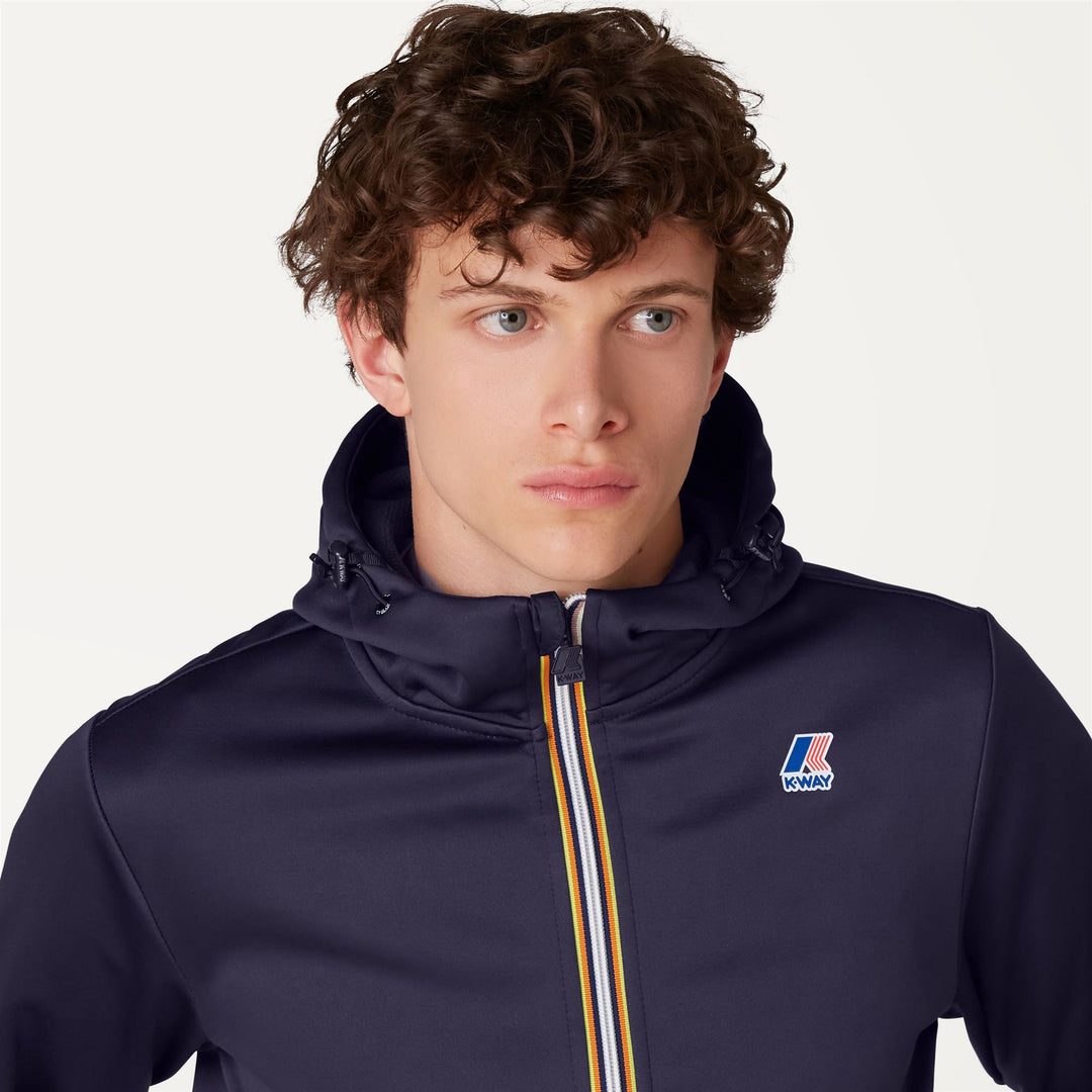 Chaqueta de forro polar unisex plegable azul para aventuras urbanas main