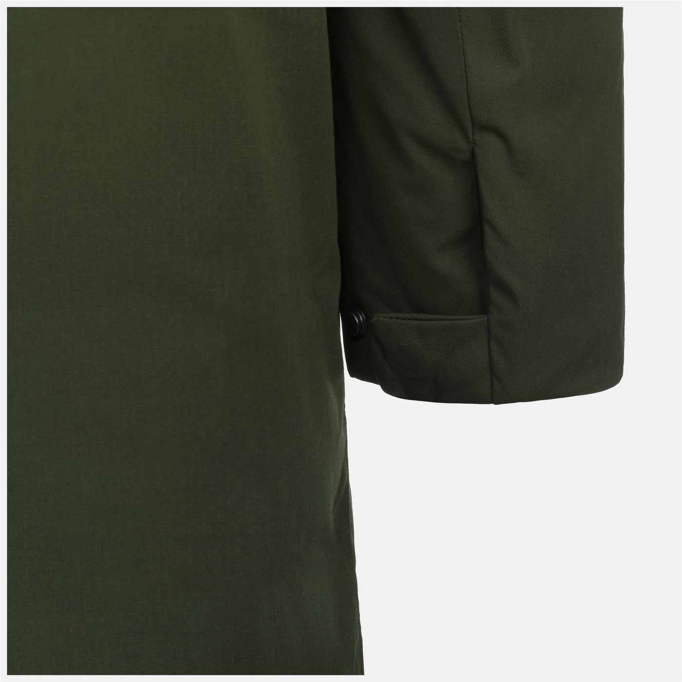Jackets Man JEREMY THERMO COTTON 3/4 Length GREEN AFRICA Dressed Front (jpg Rgb)	