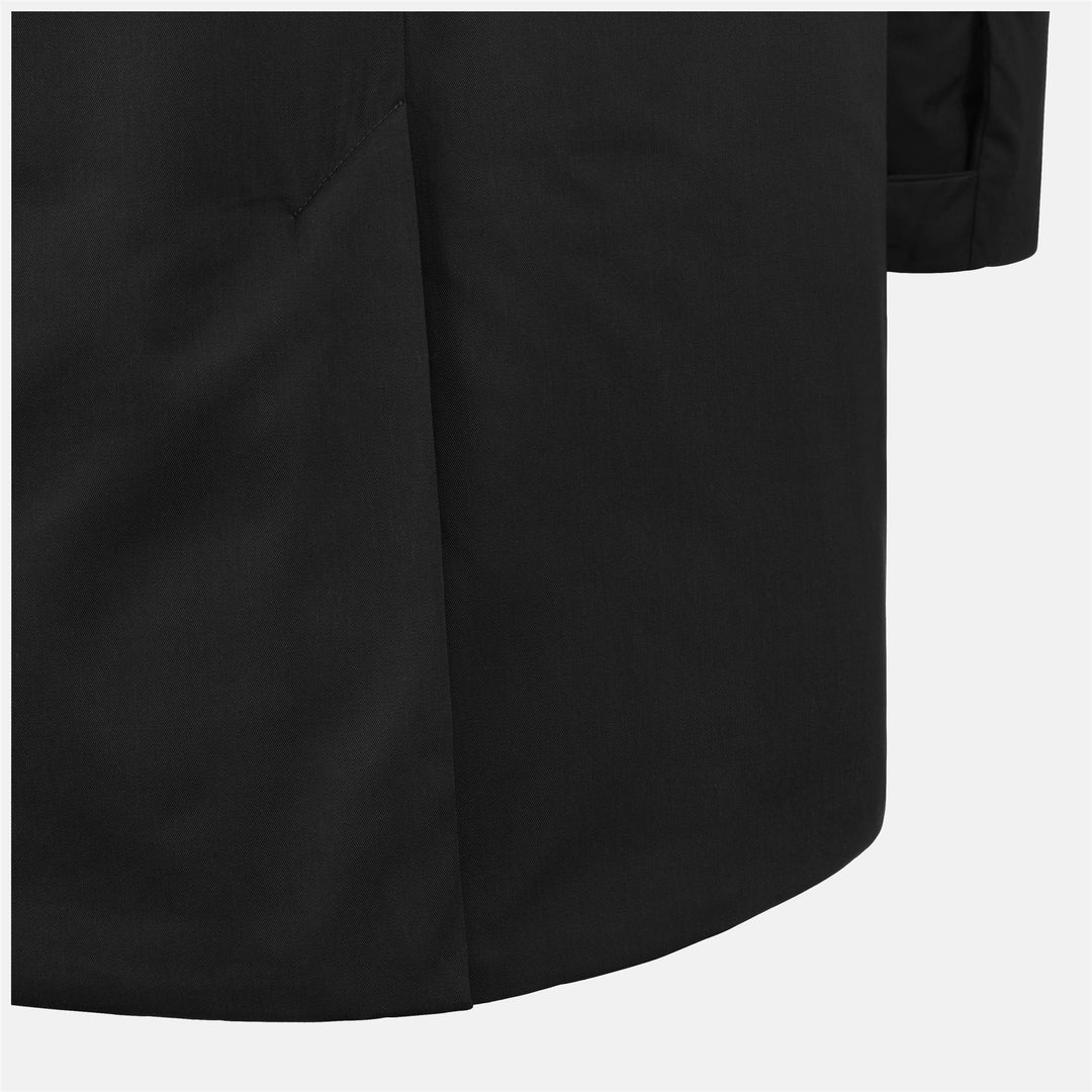 Jackets Man JEREMY THERMO COTTON 3/4 Length BLACK PURE Dressed Side (jpg Rgb)		