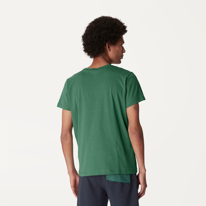 T-ShirtsTop Unisex LE VRAI EDOUARD T-Shirt GREEN DK Dressed Front Double		
