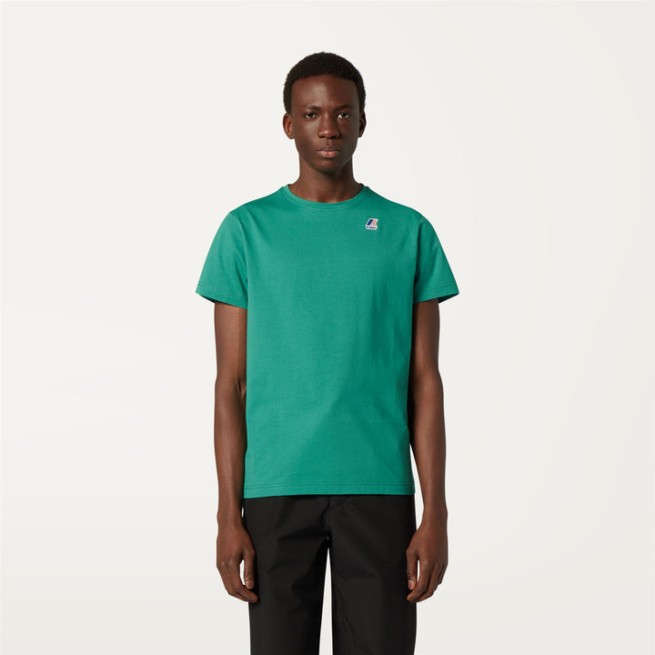 T-ShirtsTop Unisex LE VRAI EDOUARD T-Shirt GREEN Dressed Back (jpg Rgb)		