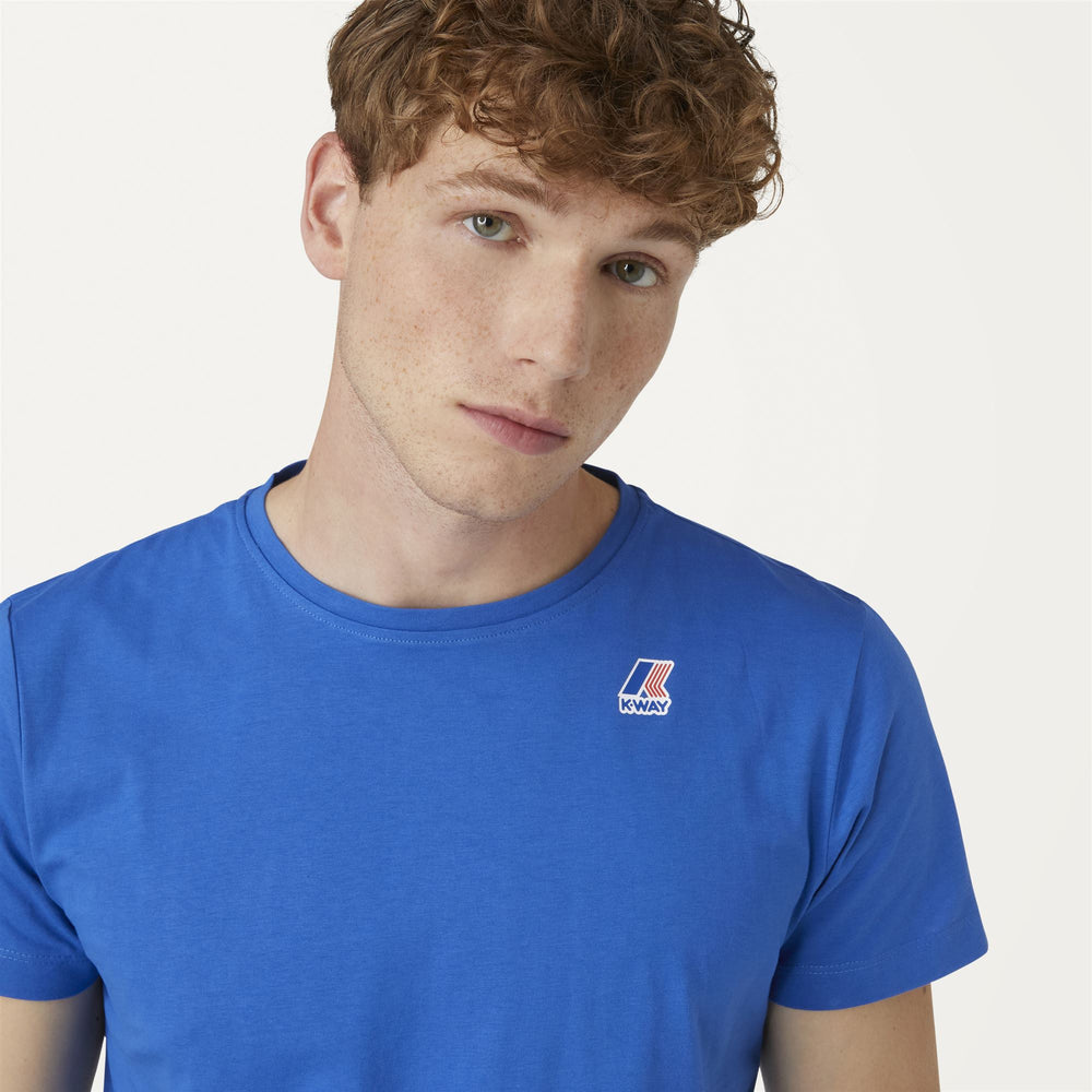 Royal blue Unisex Packable T-Shirt with Logo 02