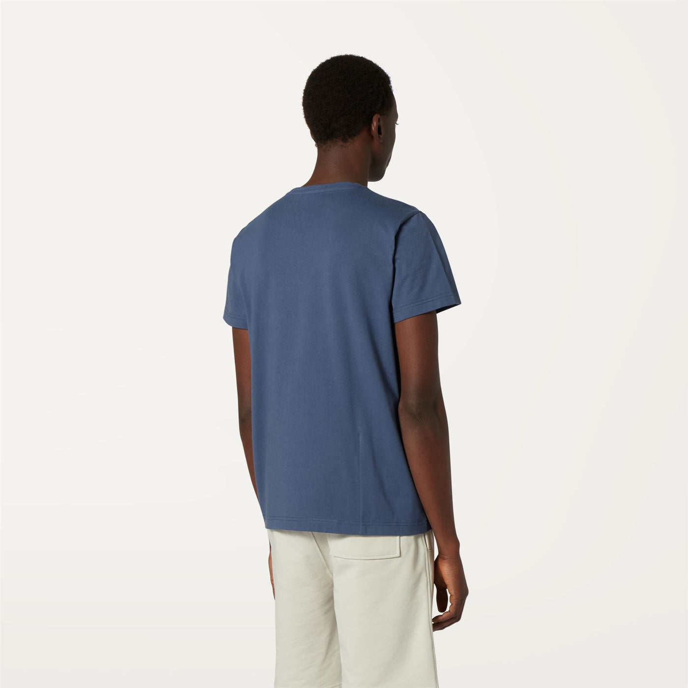 T-ShirtsTop Unisex LE VRAI EDOUARD T-Shirt BLUE INDIGO Dressed Front Double		