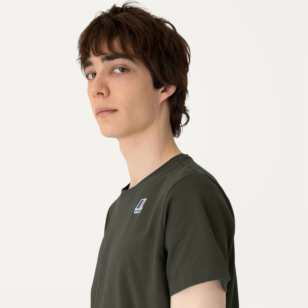 Grey Black Unisex Packable T-Shirt with Logo 02