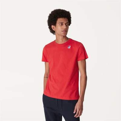 T-ShirtsTop Unisex LE VRAI EDOUARD T-Shirt RED Dressed Back (jpg Rgb)		