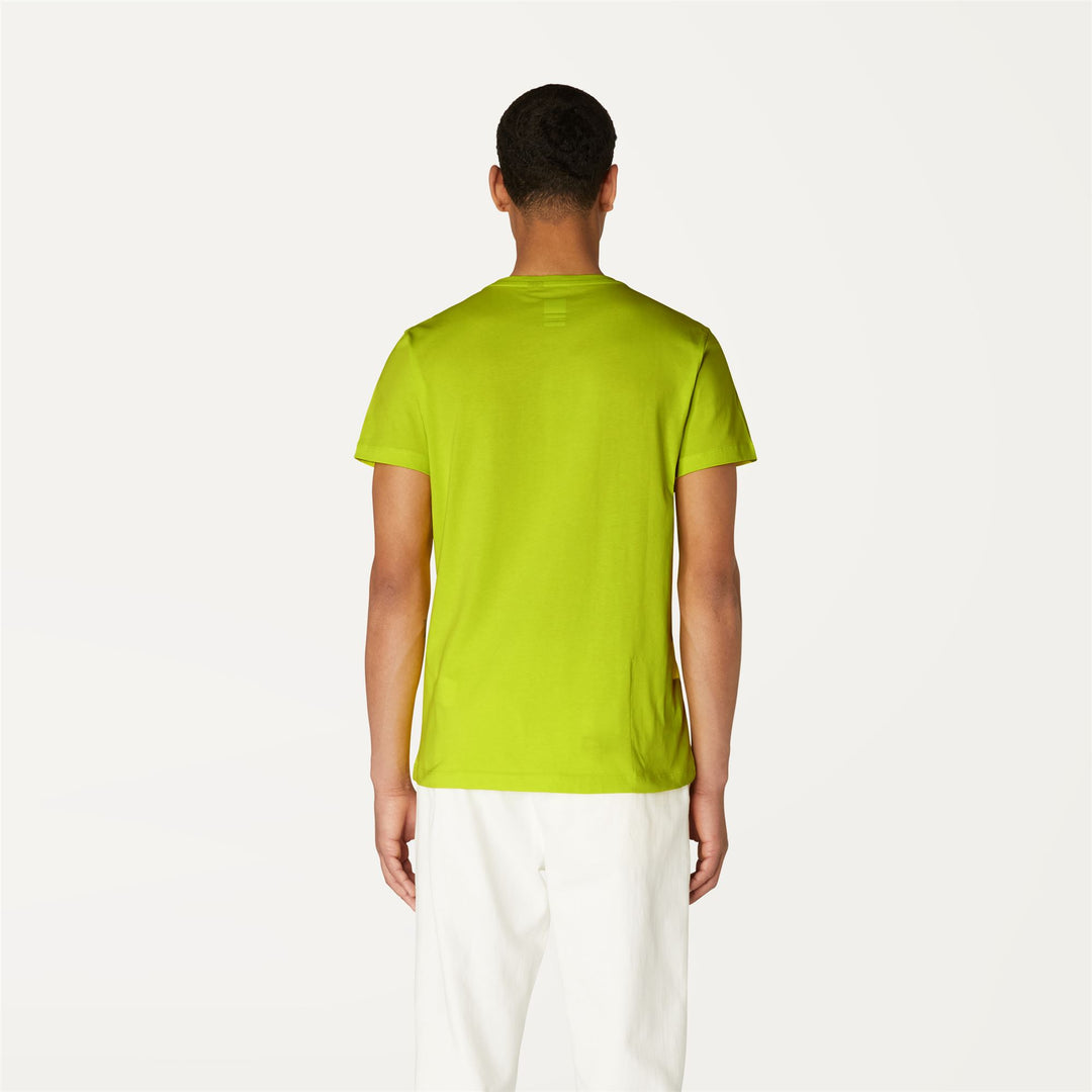 T-ShirtsTop Unisex LE VRAI EDOUARD T-Shirt GREEN LIME Dressed Front Double		