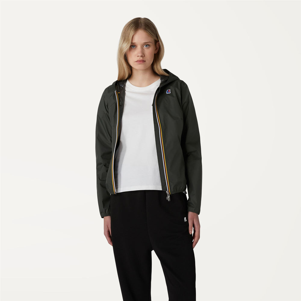 Grey Black Women's Versatile Short Jacket with Polka-Dot Design 02