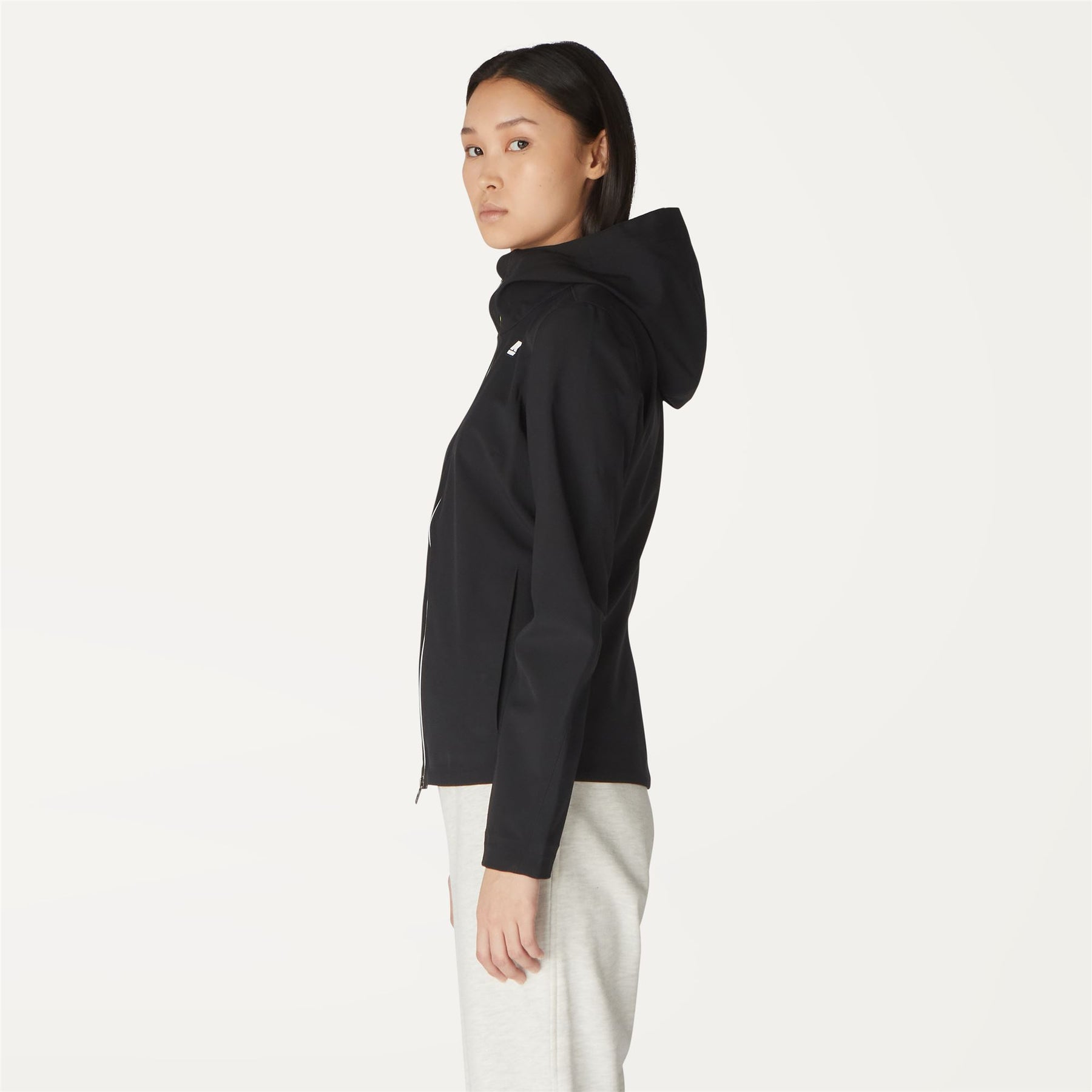 Jackets Woman Lil Bonded Jersey Short BLACK PURE – K-Way.com