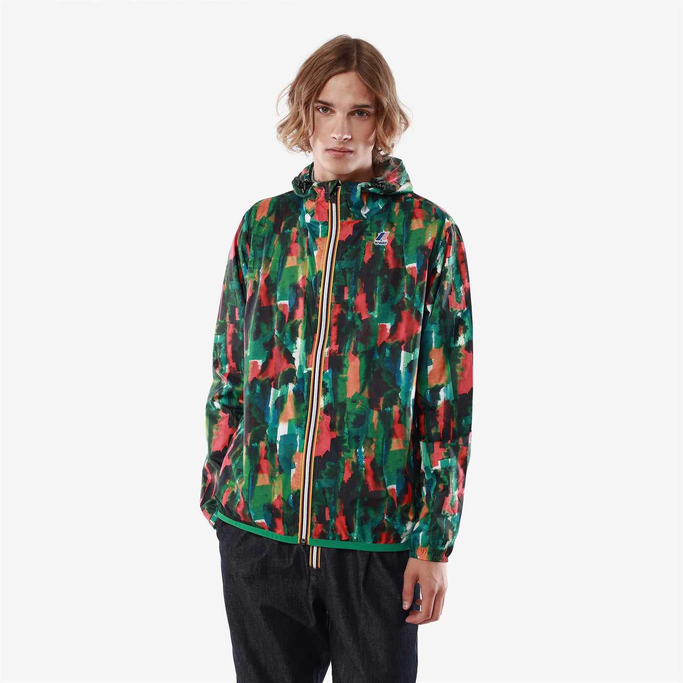 Jackets Unisex LE VRAI 3.0 CLAUDE GRAPHIC Mid MULTICOLOR ABSTRACT Dressed Front (jpg Rgb)	