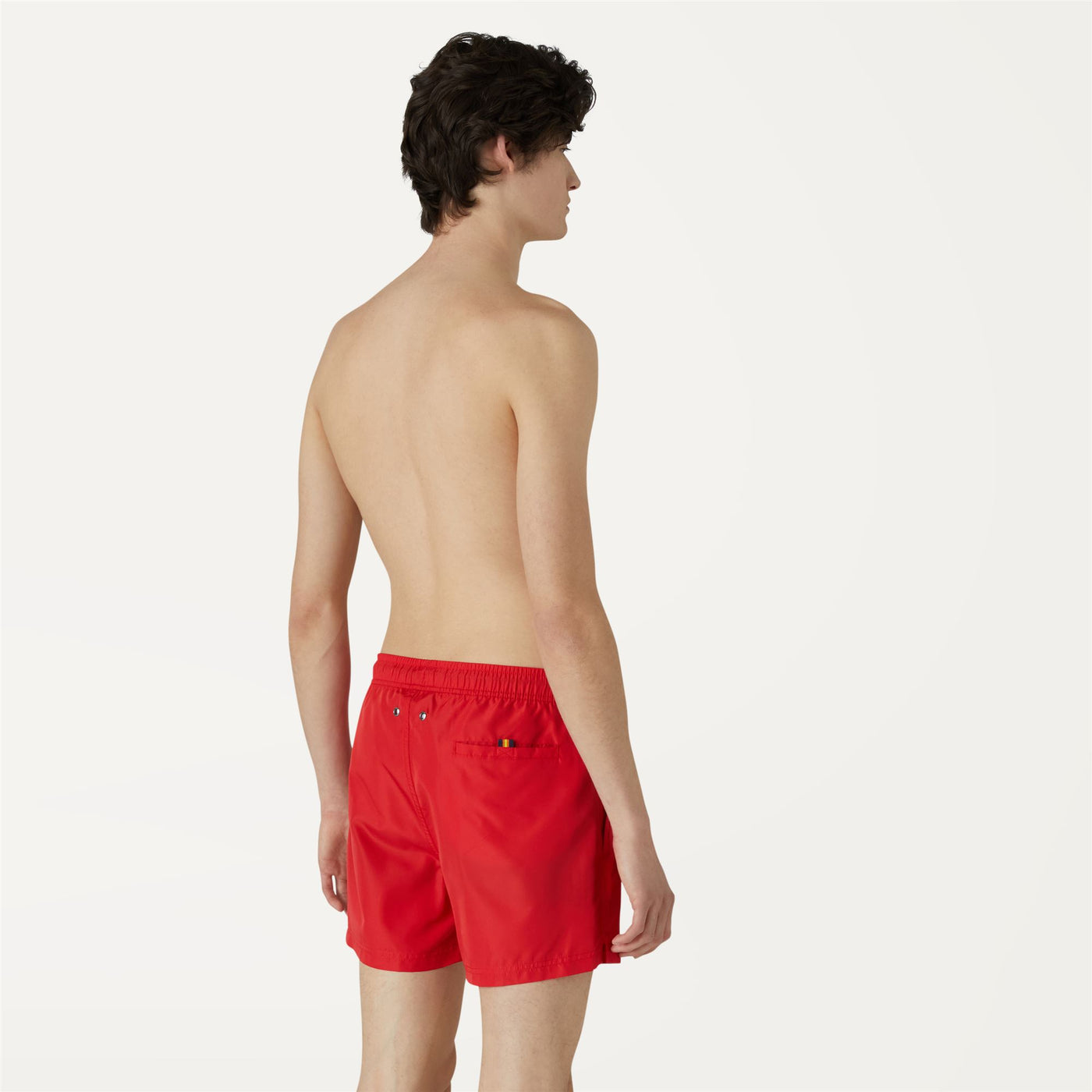 Bathing Suits Man Hazel Swimming Trunk RED Dressed Front Double		