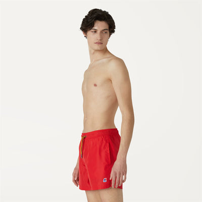 Bathing Suits Man Hazel Swimming Trunk RED Detail (jpg Rgb)			