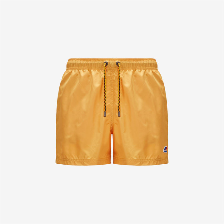 Light Yellow Men's St Tropez Swimming Trunks with Quick-Dry Fabric 1