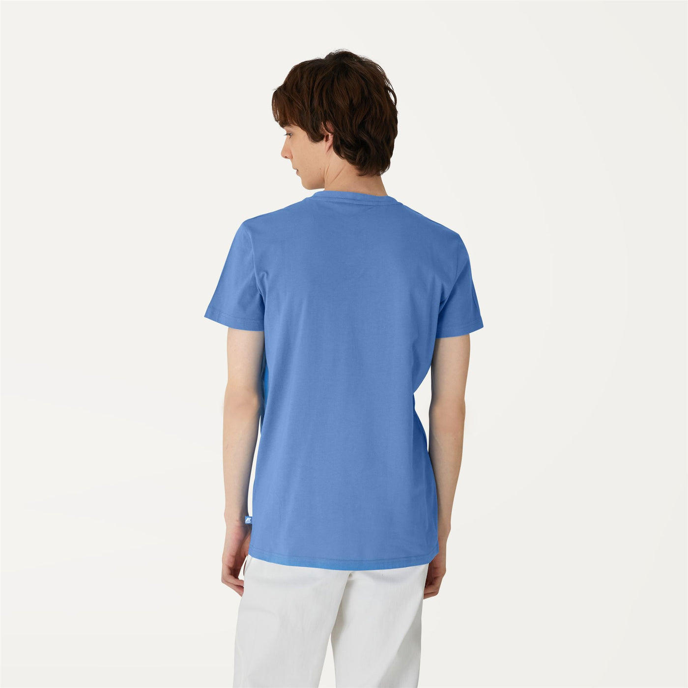 T-ShirtsTop Unisex Elliot Logo T-Shirt BLUE SMOKED Dressed Front Double		