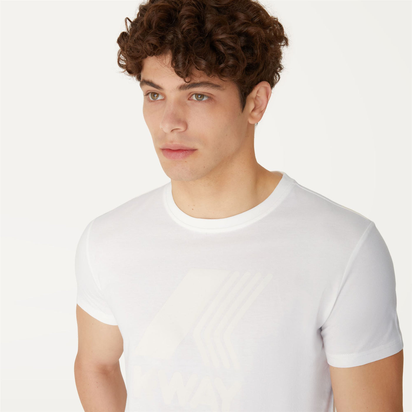 T-ShirtsTop Unisex Elliot Logo T-Shirt WHITE Detail Double				