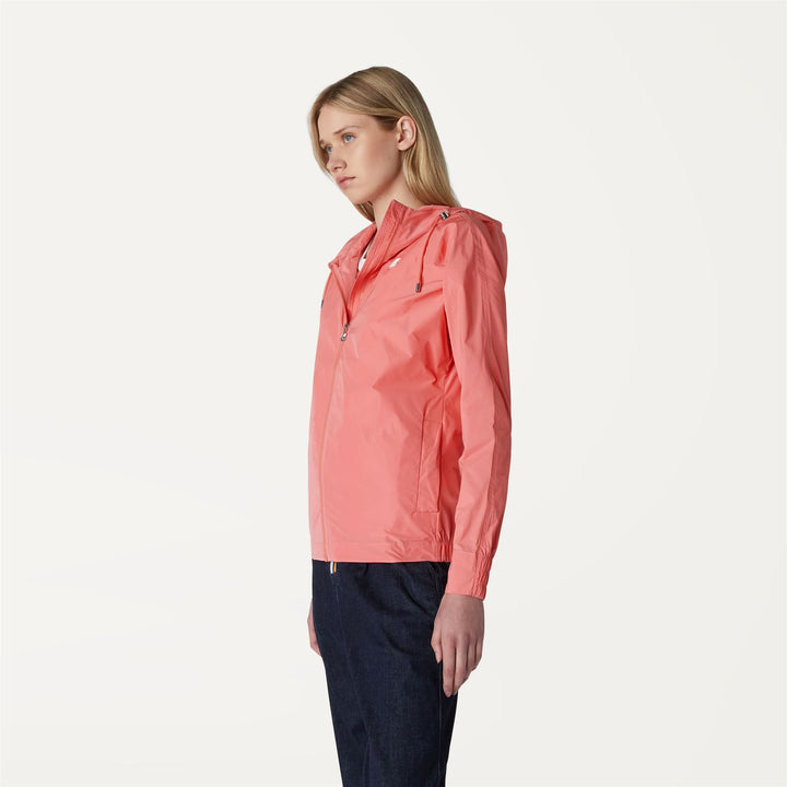 Jackets Woman Marie Memory Short PINK SPICED CORAL Detail (jpg Rgb)			