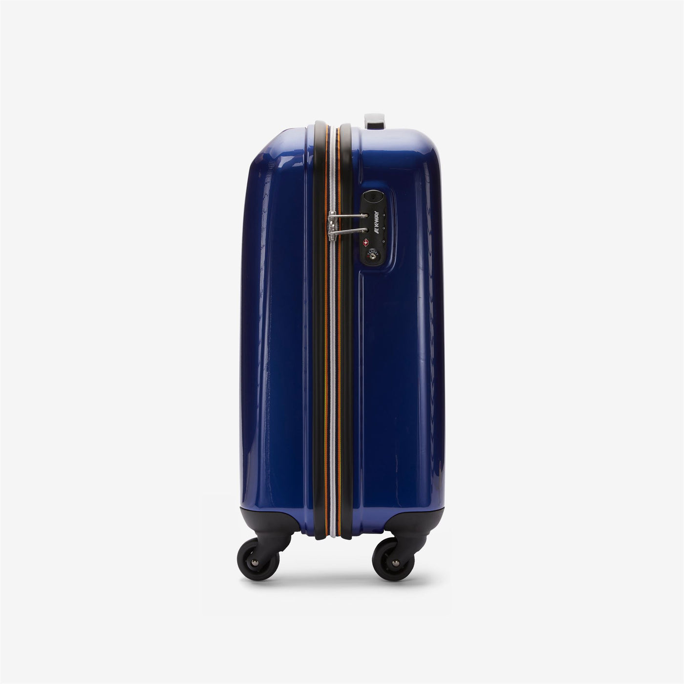 Luggage Bags Unisex K-WAY SYSTEM MINI TROLLEY Trolley BLUE DEPTH - BLACK TORBA Dressed Front (jpg Rgb)	