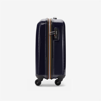 Luggage Bags Unisex K-WAY SYSTEM MINI TROLLEY Trolley BLUE ROYAL - BLACK TORBA Dressed Front (jpg Rgb)	