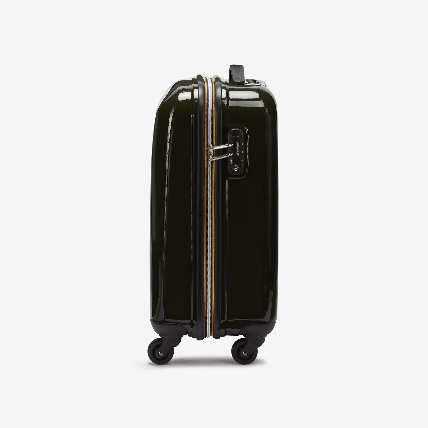 Luggage Bags Unisex K-WAY SYSTEM MINI TROLLEY Trolley BLACK TORBA Dressed Front (jpg Rgb)	