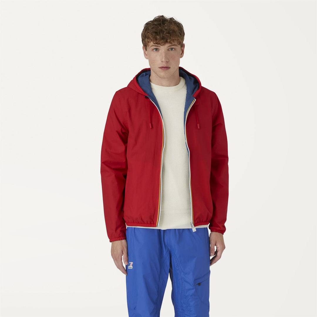 Jackets Man JACQUES DOUBLE RIPSTOP Short RED-BLUE OTTANIO Dressed Back (jpg Rgb)		