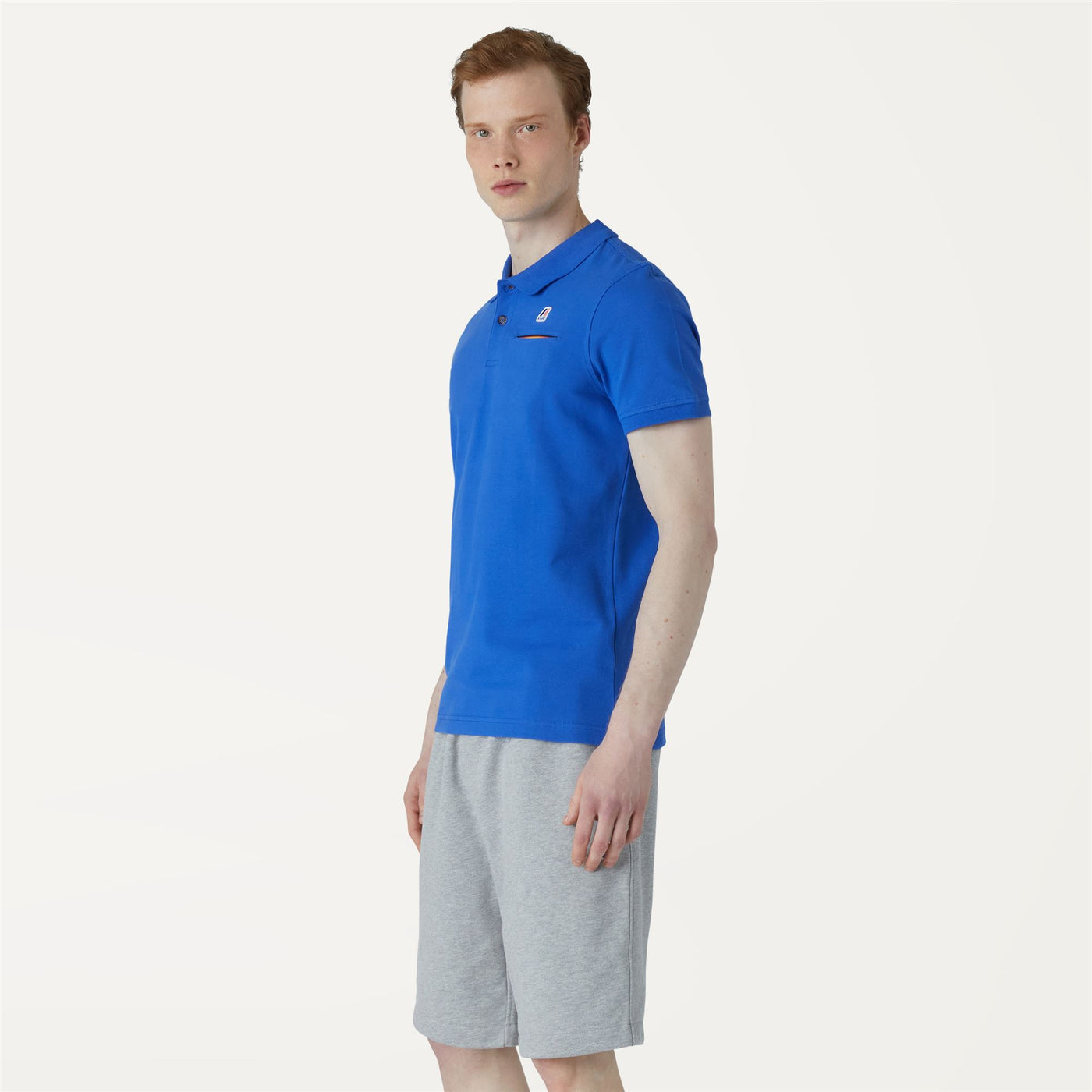 Polo Shirts Man BRIAC STRETCH Polo BLUE ROYAL Detail (jpg Rgb)			