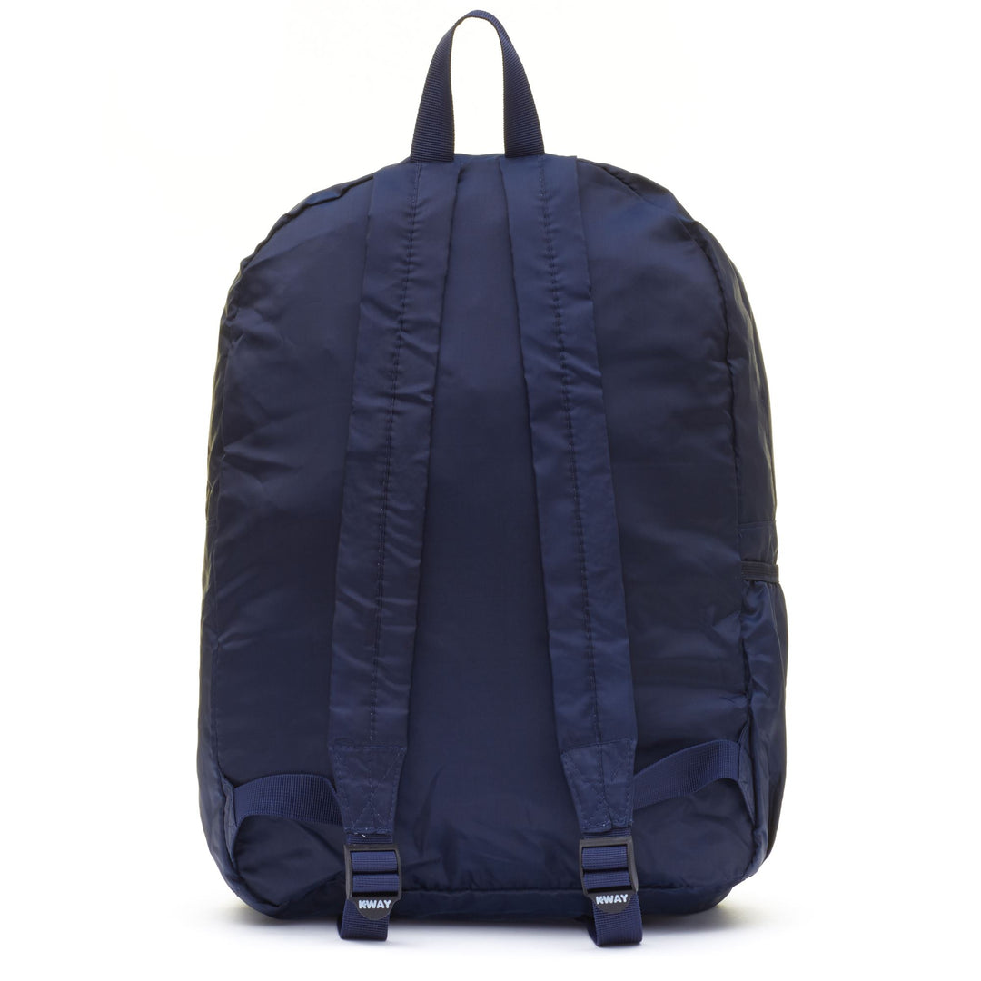 Bags Unisex K-BACKPACK Backpack BLUE DEPTH | kway Dressed Front (jpg Rgb)	