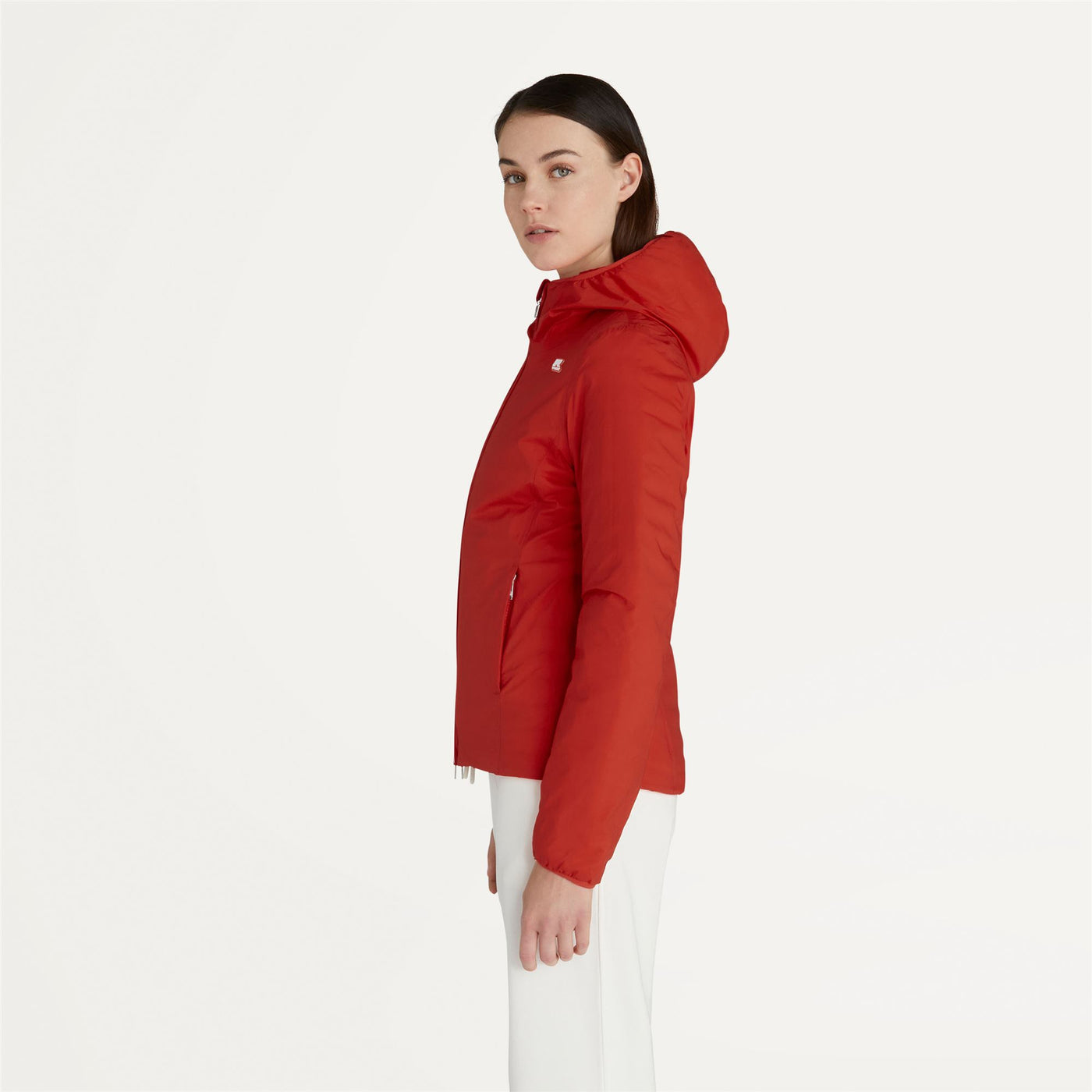 Jackets Woman LILY THERMO LIGHT DOUBLE Short ORANGE REDDISH Detail (jpg Rgb)			
