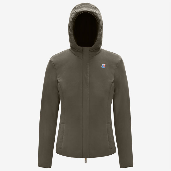 Giacca Corto Donna Reversibile Calda Nera Grigia con Isolamento 2