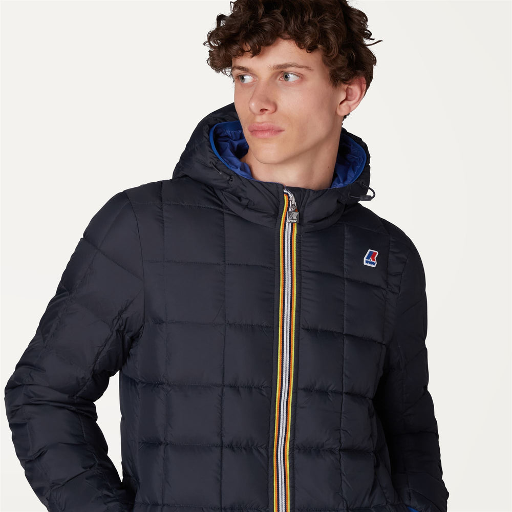 Royal blue Men's Reversible Down Jacket for Extreme Cold 02