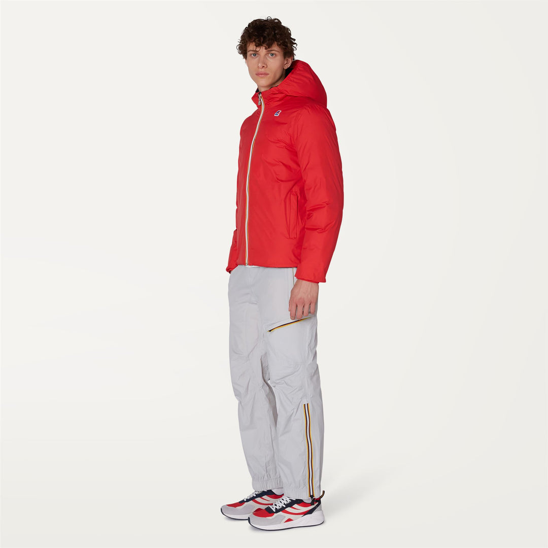 Jackets Man JACQUES THERMO PLUS.2 DOUBLE Short RED - BLUE DEPTH Detail (jpg Rgb)			