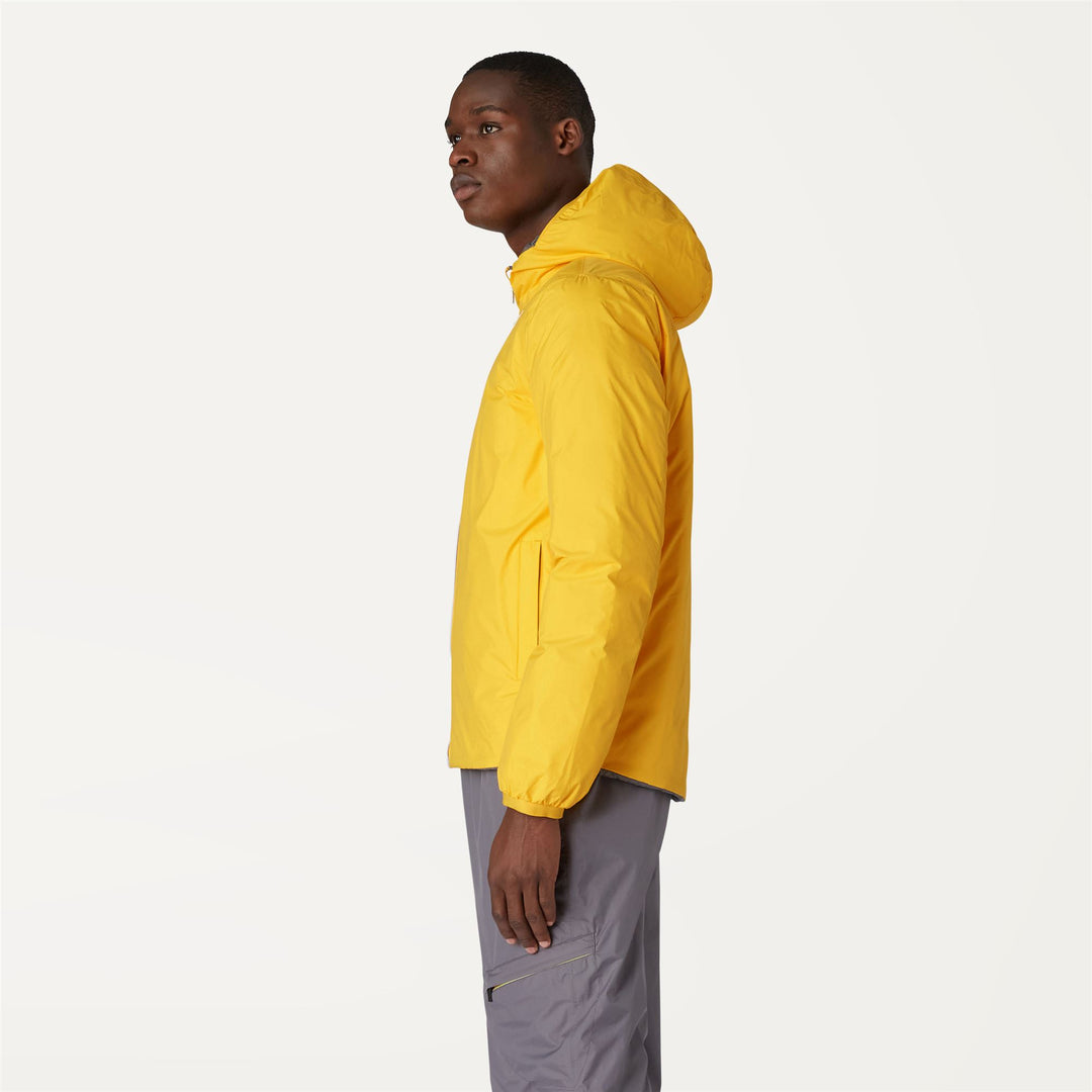 Jackets Man JACQUES THERMO PLUS.2 DOUBLE Short YELLOW - GREY SMOKED Detail (jpg Rgb)			