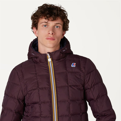 Jackets Man JACQUES THERMO PLUS.2 DOUBLE Short BLUE DEPTH - BROWN BLACKENED Detail Double				