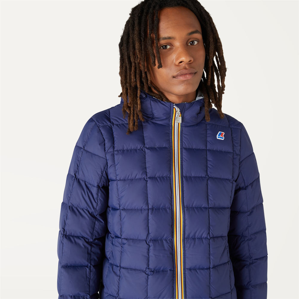 Giacca Piumino Reversibile Blu Chiaro Uomo per Condizioni Invernali Estreme 02