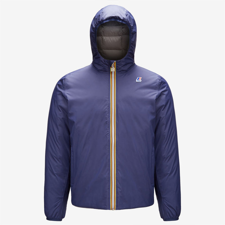 Jackets Man JACQUES THERMO PLUS.2 DOUBLE Short BLUE MEDIEVAL - GREY MD STEEL | kway Photo (jpg Rgb)			