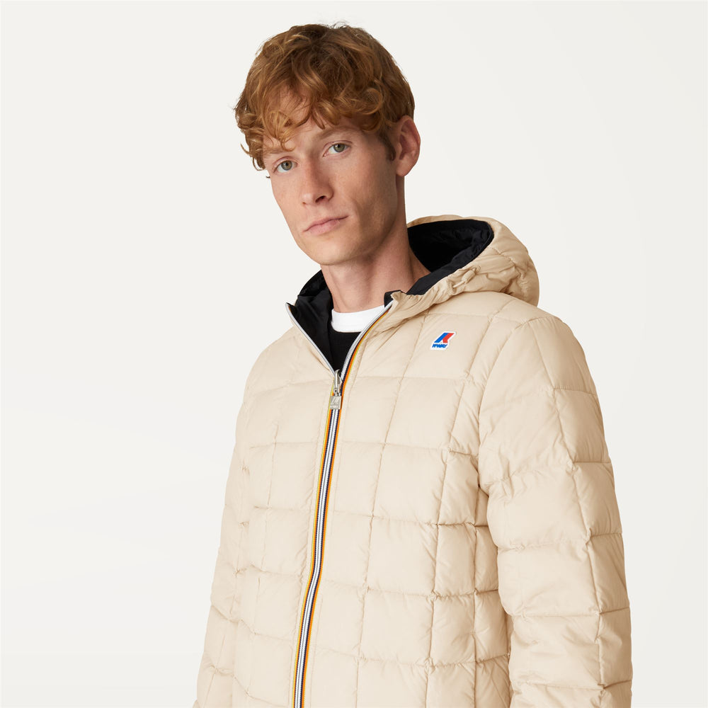 Grey black Men's Reversible Down Jacket for Extreme Winter Conditions 02