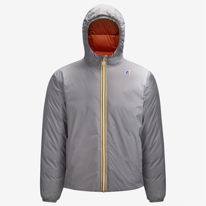 Jackets Man JACQUES THERMO PLUS.2 DOUBLE Short GREY MD-ORANGE RUST Photo (jpg Rgb)			