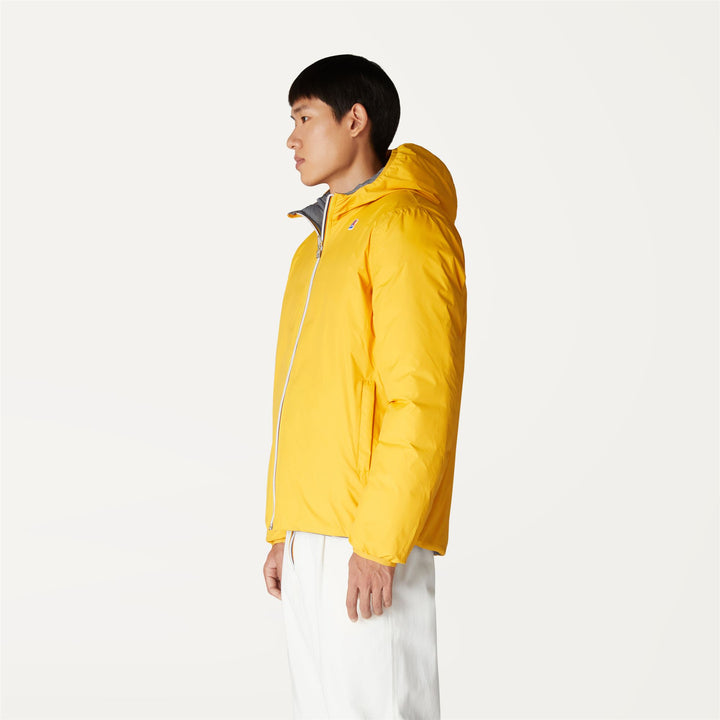 Jackets Man JACQUES THERMO PLUS.2 DOUBLE Short YELLOW RSP-GREY MD Detail (jpg Rgb)			