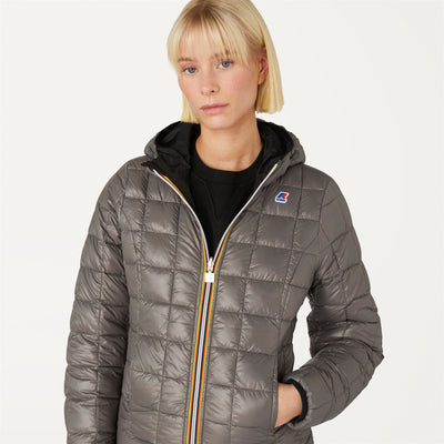 Jackets Woman LILY THERMO PLUS.2 DOUBLE Short BLACK PURE - GREY SMOKED Detail Double				