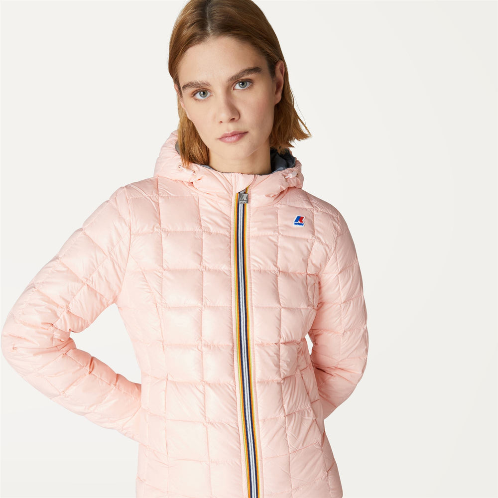 Giacca Invernale Isolante Reversibile Donna Grigia Rosa 02